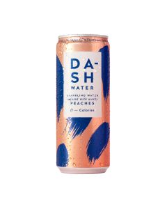 Dash Water - Sparkling Water infused with Wonky Peaches - 12 x 330ml