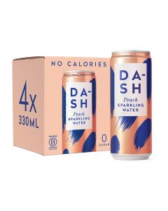 Dash Water - Peach Multipack - 6 x 4 x 330ml