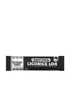 The Great Australian Licorice Company - Traditional Soft Eating Licorice Log - 25 x 40g
