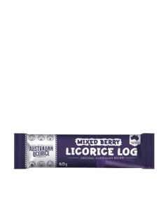 The Great Australian Licorice Company - Mixed Berry Soft Eating Licorice Log - 25 x 40g