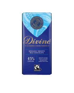 Divine Chocolate - 45% Milk Chocolate - 15 x 90g