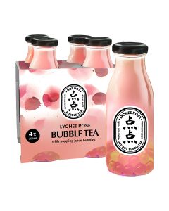 Dot Dot Bubble Tea - Lychee Rose Bubble Tea Multipack 4 x (4 x 250ml) - 4 x 1000ml