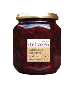 Drivers - Beetroot & Red Onion in White Wine Vinegar - 6 x 550g