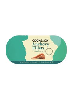 Cooks & Co - Anchovy Fillets in Oil - 10 x 50g