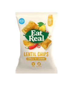 Eat Real - Hummus Chips Chilli & Lemon Sharing Bag - 10 x 113g