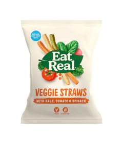 Eat Real - Veggie Straws - Kale, Tomato & Spinach Grab Bag - 12 x 45g