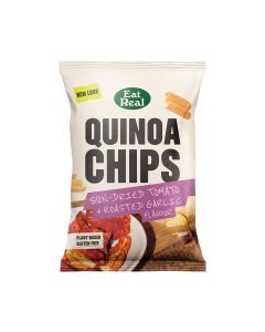 Eat Real - REALEST Sundried Tomato & Roasted Garlic Quinoa Chips - 10 x 90g