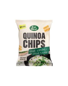 Eat Real - REALEST Sour Cream & Chives Quinoa Chips - 18 x 40g