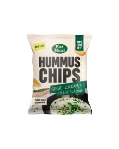 Eat Real - REALEST Sour Cream & Chive Hummus Chips - 18 x 45g
