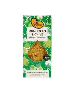 Easy Bean - Mung Bean & Chive Chickpea Crispbread - 8 x 110g