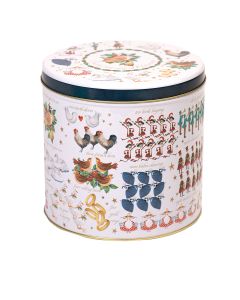 Farmhouse Biscuits - Embossed 12 Days of Christmas Biscuit Assortment Tin with Honey & Oat, Festive Crunch, Choc Cunk & Orange Biscuits - 6 x 450g