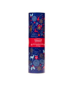 Farmhouse Biscuits - Blue Christmas Tube with Spiced Salted Caramel Biscuits - 12 x 200g