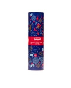 Farmhouse Biscuits - Blue Christmas Tube with Spiced Salted Caramel Biscuits - 12 x 200g