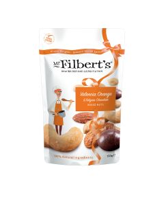 Mr Filberts - Valencia Orange & Belgium Chocolate Mixed Nuts - 12 x 150g