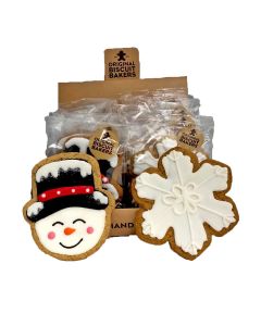Original Biscuit Bakers - Snowman & Snowflake Biscuits - 16 x 60g