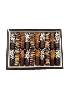 Figsbury - Fairtrade Box of 20 Fig Sticks Selection (Golden Caramel, Coconut, Orange) - 12 x 230g