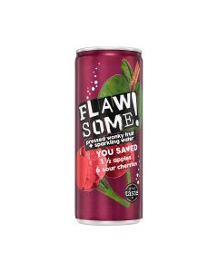 Flawsome! - Apple & Sour Cherry Lightly Sparkling Juice Drink (Can) - 24 x 250ml