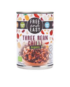 Free & Easy - Organic Three Bean Chilli - 6 x 400g