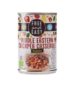 Free & Easy - Organic Middle Eastern Chickpea Casserole - 6 x 400g