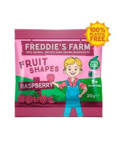 Freddie's Farm - Raspberry Fruit Shapes (in CDU box) - 16 x 20g