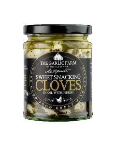 The Garlic Farm - Sweet Snaacking Cloves in Oil with Herbs - 6 x 270g