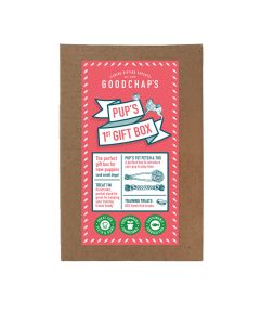 Goodchap's - Pup's 1st Gift Box (150g Training Treats, Pocket Size Treat Tin, Pup’s First Fetch & Tug Rope Toy) - 8 x 245g