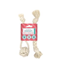 Goodchap's - 20cm Pup’s First Fetch & Tug Duo Rope Toys - 10 x 44g