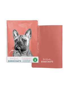 Goodchap's - Frenchie Notebook with 60 Unlined Pages - 10 x 80g