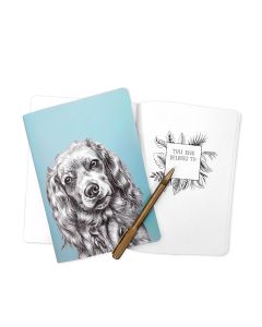 Goodchap's - Cocker Spaniel Notebook with 60 Unlined Pages - 10 x 80g