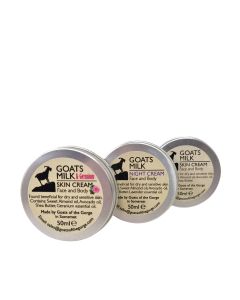 Goats of the Gorge Ltd - 50ml Goats Milk Skin cream (2x Geranium) (2x Lavender* Night cream) (2x Unscented) - 6 x 50ml