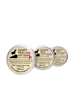 Goats of the Gorge - Goats Milk 6 Piece Skin Creams (2x Geranium, 2x Lavender & 2x Unscented) - 6 x 100ml