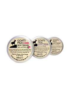 Goats of the Gorge Ltd - 100ml Goats Milk skin cream (2x Geranium)(2xLavender)(2x Unscented) - 6 x 100ml