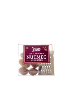 Green Cuisine  - Gift Pack of Nutmegs with Grater - 12 x 20g