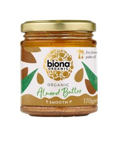 Biona - Smooth Almond Butter - 6 x 170g