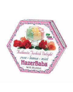 Hazer Baba - Rose, Lemon, Mint Turkish Delight - 12 x 250g