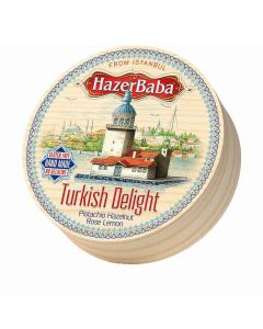 Hazer Baba - Rose, Lemon, Pistachio & Hazelnut Turkish Delight (Drum) - 12 x 454g