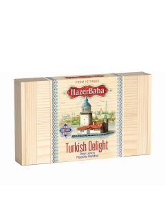 Hazer Baba - Rose, Lemon, Pistachio & Hazelnut Turkish Delight (Rectangular) - 12 x 454g