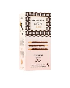 Officina Nobili Bonta - Organic Chocolate Covered Grissini Biscuit Box - 10 x 150g