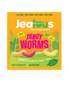 Jealous Sweets - Tangy Worms Shot Bag - 20 x 24g