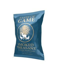 Taste of Game - Smoked Pheasant & Wild Mushroom Crisps - 12 x 150g