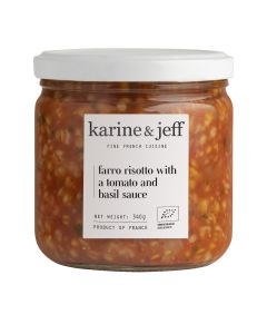 Karine & Jeff - Farro Risotto with Tomato & Basil Sauce - 6 x 340g