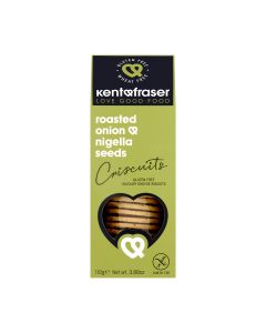 Kent & Fraser - Roasted Onion & Nigella Seed Cheese Biscuits - 6 x 110g