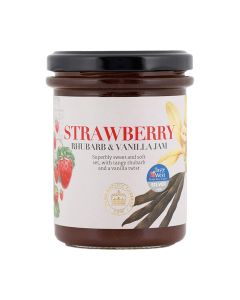 RBG Kew Preserves - Strawberry, Rhubarb and Vanilla Extra Jam - 12 x 225g