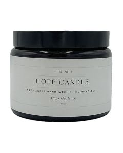 Labre's Hope - Large Onyx Opulence Soy Candle - 4 x 400g