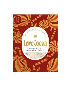 Love Cocoa - Peppermint Bark White Chocolate Bar - 12 x 75g