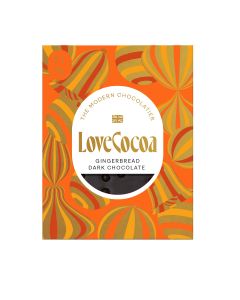 Love Cocoa - Gingerbread Dark Chocolate Bar - 12 x 75g
