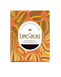 Love Cocoa - Gingerbread Dark Chocolate Bar - 12 x 75g
