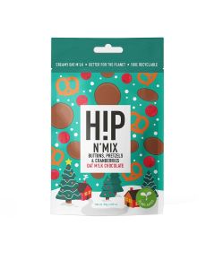 H!P Chocolate - H!P n Mix Pouch with Buttons, Pretzels & Cranberries - 8 x 90g