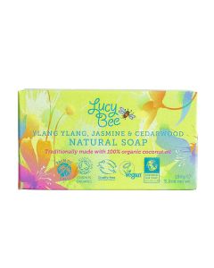 Lucy Bee - Organic Ylang Ylang & Cedarwood Natural Soap Bar - 8 x 150g