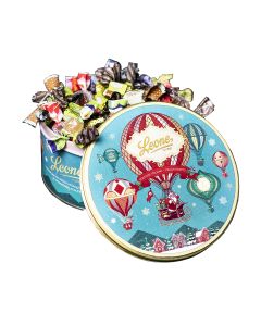 Leone - Hatbox Assorted Fruit Jellies & Chocolate Ingots - 4 x 450g